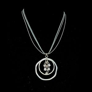 Tri-Chain Necklace with Pendent